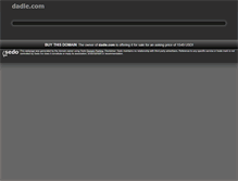 Tablet Screenshot of dadle.com